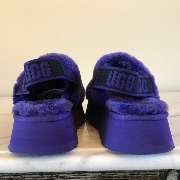 UGG PURPLE PLATFORM DISCO SLIDES - Picture 6 of 11